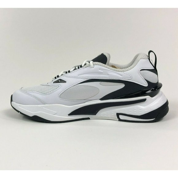 Puma RS-Fast Shoes Sneakers White Black Low Top Athletic Casual 380562-03 - Picture 3 of 9